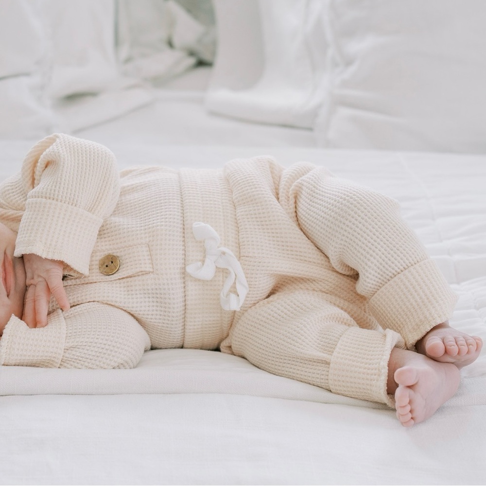 Ollie Waffle Set - Matching Onesie and Joggers